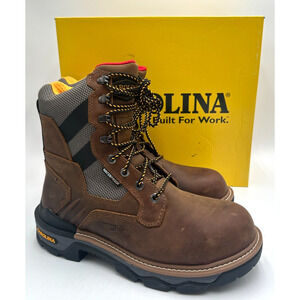 Carolina 8'' CANCELLOR COMP Toe Men's NEW Boot Brown/Black US Size 8